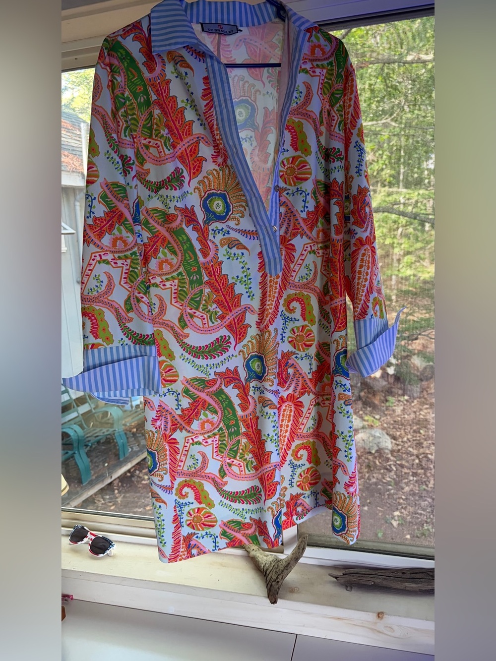 Vibrant Paisley Mini Dress in Multicolor